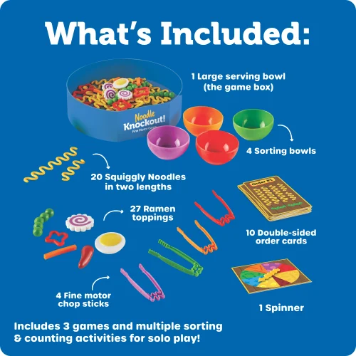 Alternative view of Learning Resources Puzzle Noodle Knockout™ Fine Motor Game