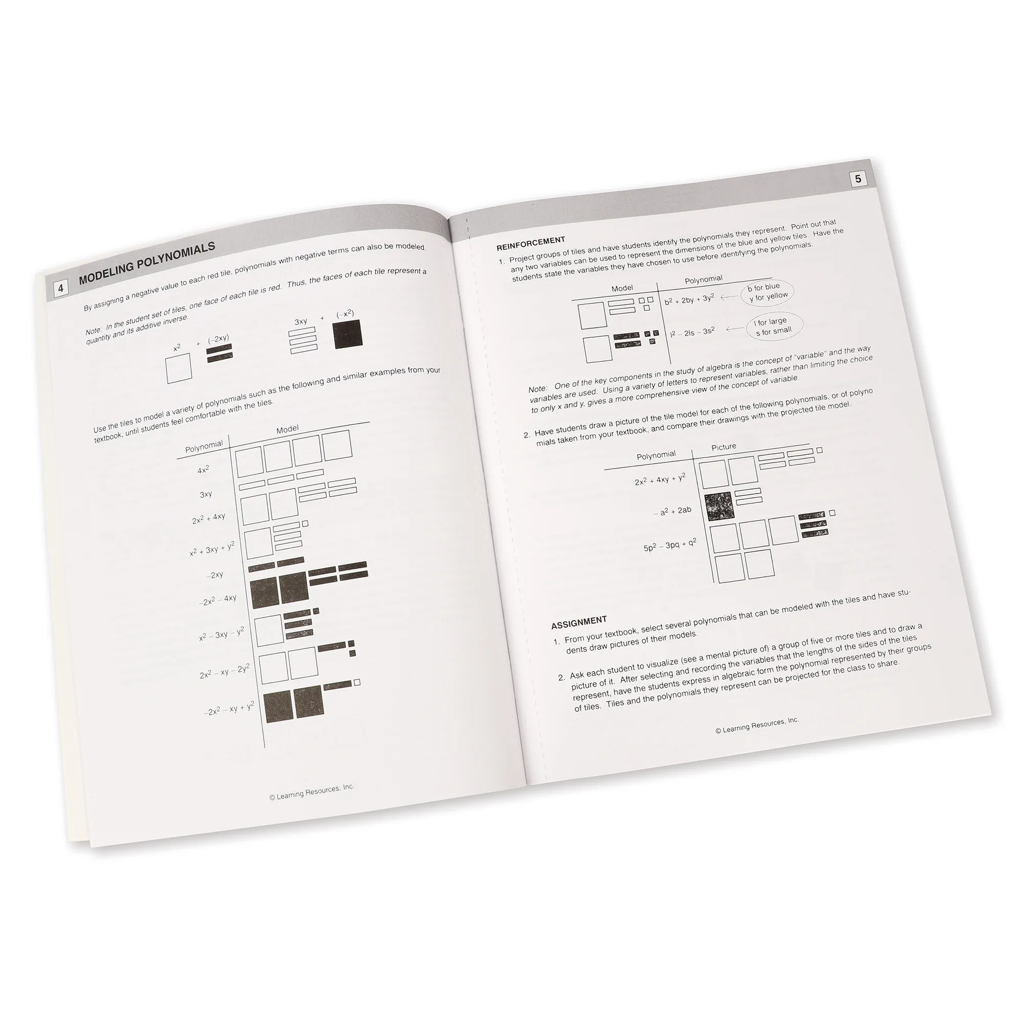 Learning Resources Puzzle Algebra Tiles™ Class Set - Image 2