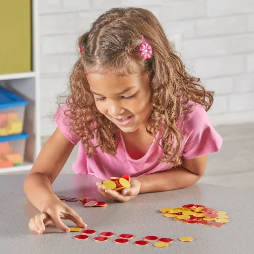 Alternative view of Learning Resources Puzzle Red & Yellow Counters, Set of 200