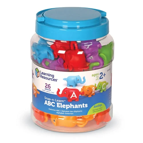 Alternative view of Learning Resources Puzzle Snap-n-Learn™ ABC Elephants