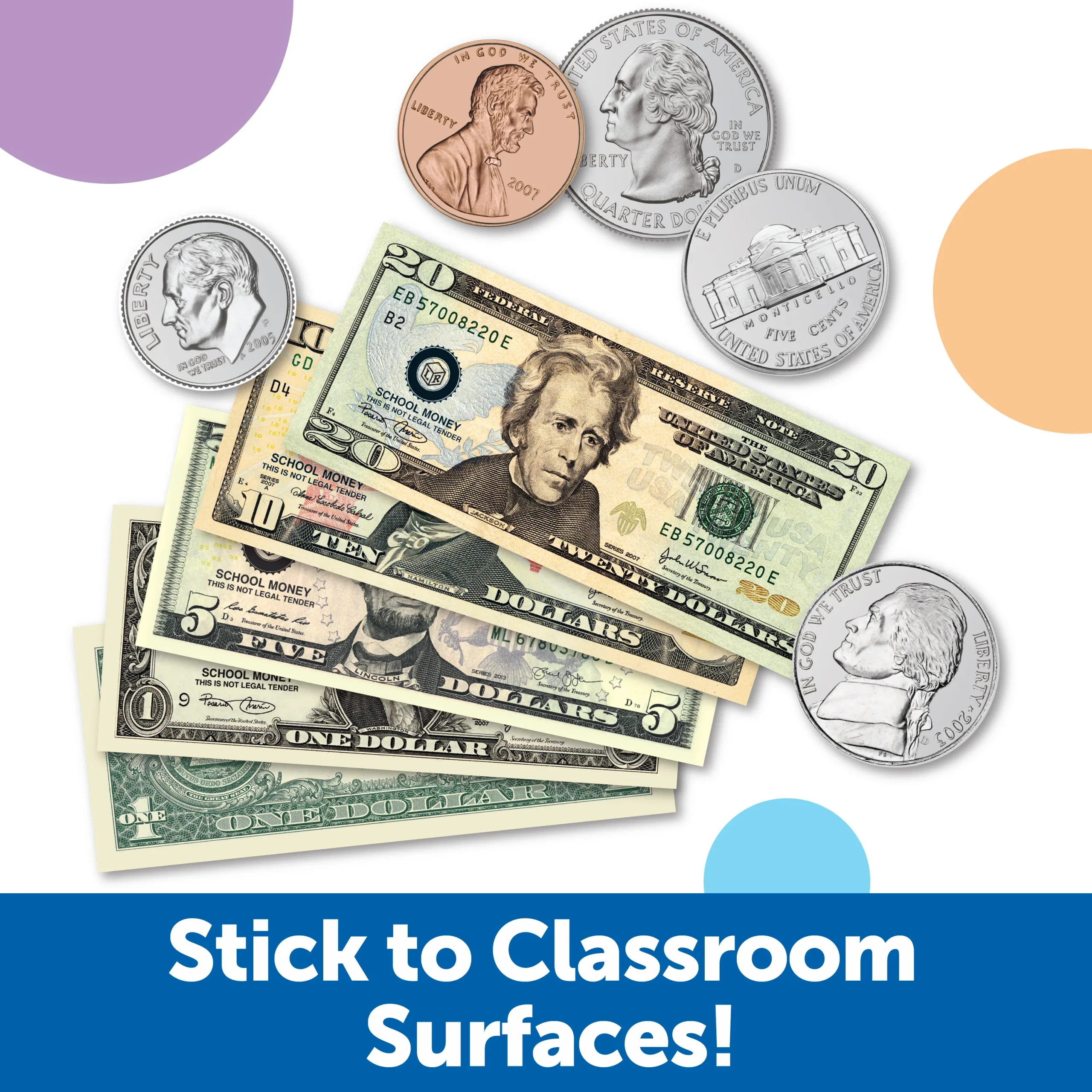 Learning Resources Puzzle Double-Sided Magnetic Money - Image 3