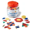 Learning Resources Puzzle Plastic Pattern Blocks - 0.5 cm, Set of 250