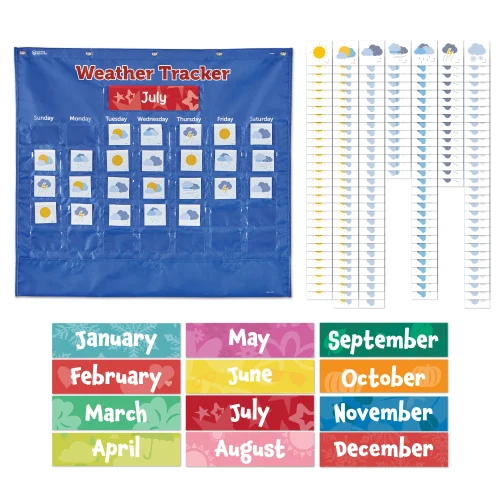 Learning Resources Puzzle Weather Tracker Pocket Chart
