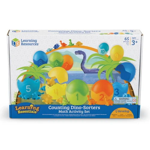 Alternative view of Learning Resources Puzzle Counting Dino-Sorters Math Activity Set