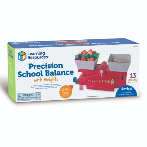 Alternative view of Precision School Balance with Weights
