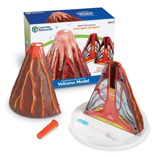 Alternative view of Learning Resources Puzzle Erupting Cross-Section Volcano Model