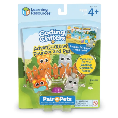 Alternative view of Learning Resources Puzzle Coding Critters® Pair-a-Pets: Adventures with Pouncer & Pearl