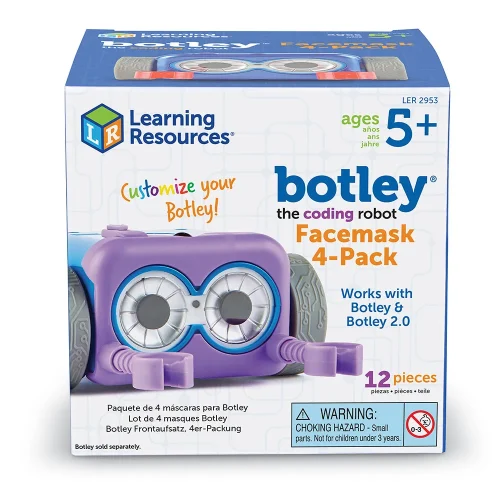 Alternative view of Learning Resources Puzzle Botley® the Coding Robot Facemask 4-Pack