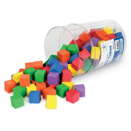 Learning Resources Puzzle Soft Foam One-Inch Color Cubes