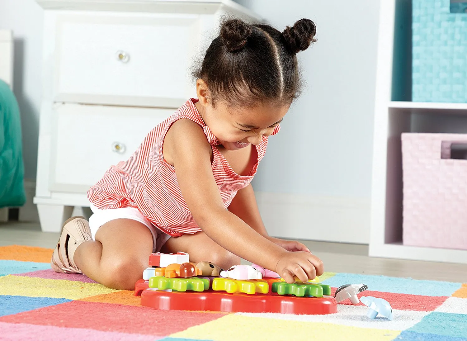 Learning Resources Puzzle Barnyard Friends Build & Spin - Image 6