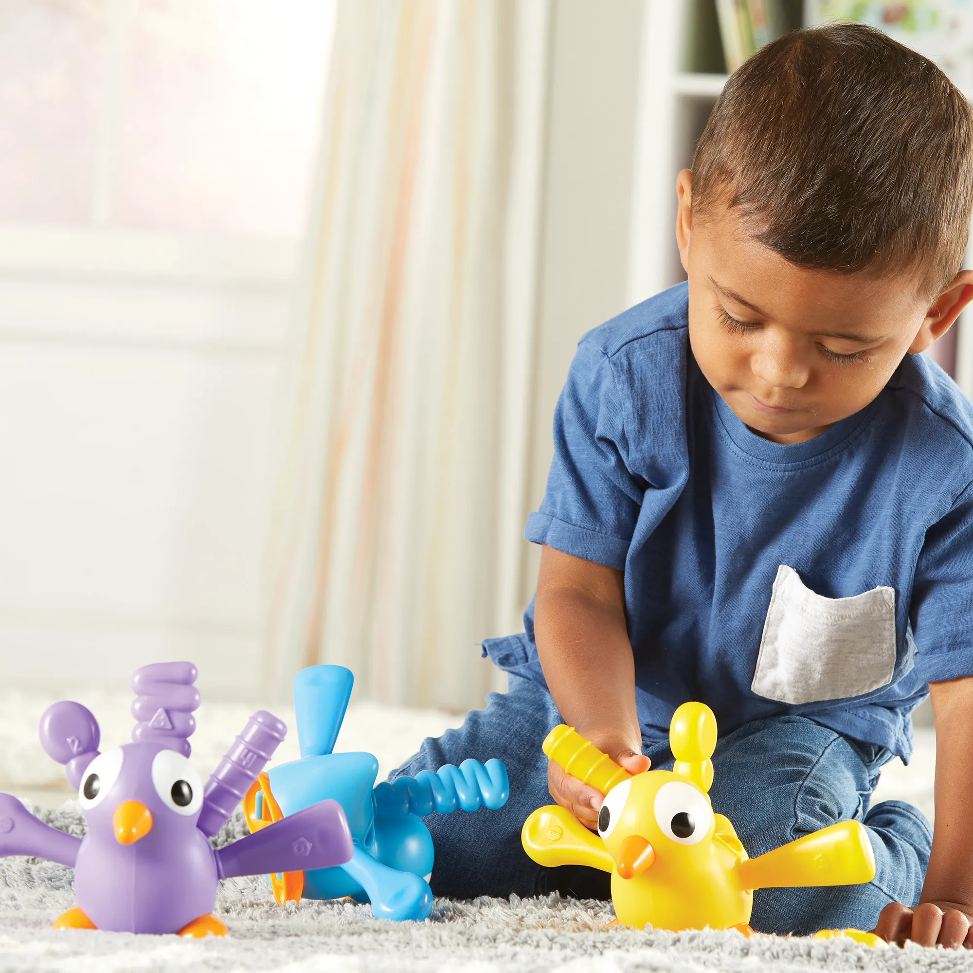 Learning Resources Puzzle Fine Motor Peacock Pals - Image 5