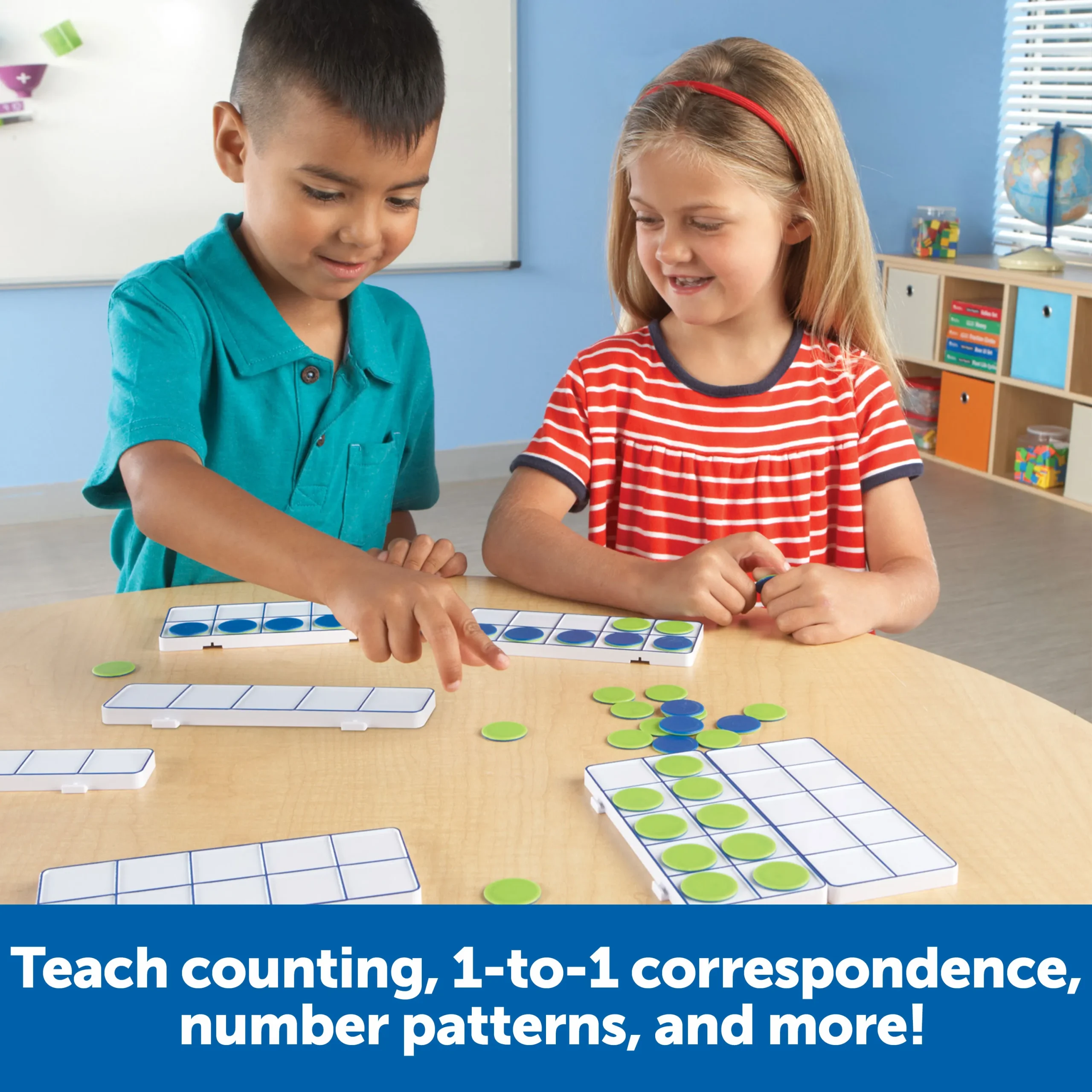 Learning Resources Puzzle Connecting Ten-Frame Trays - Image 3