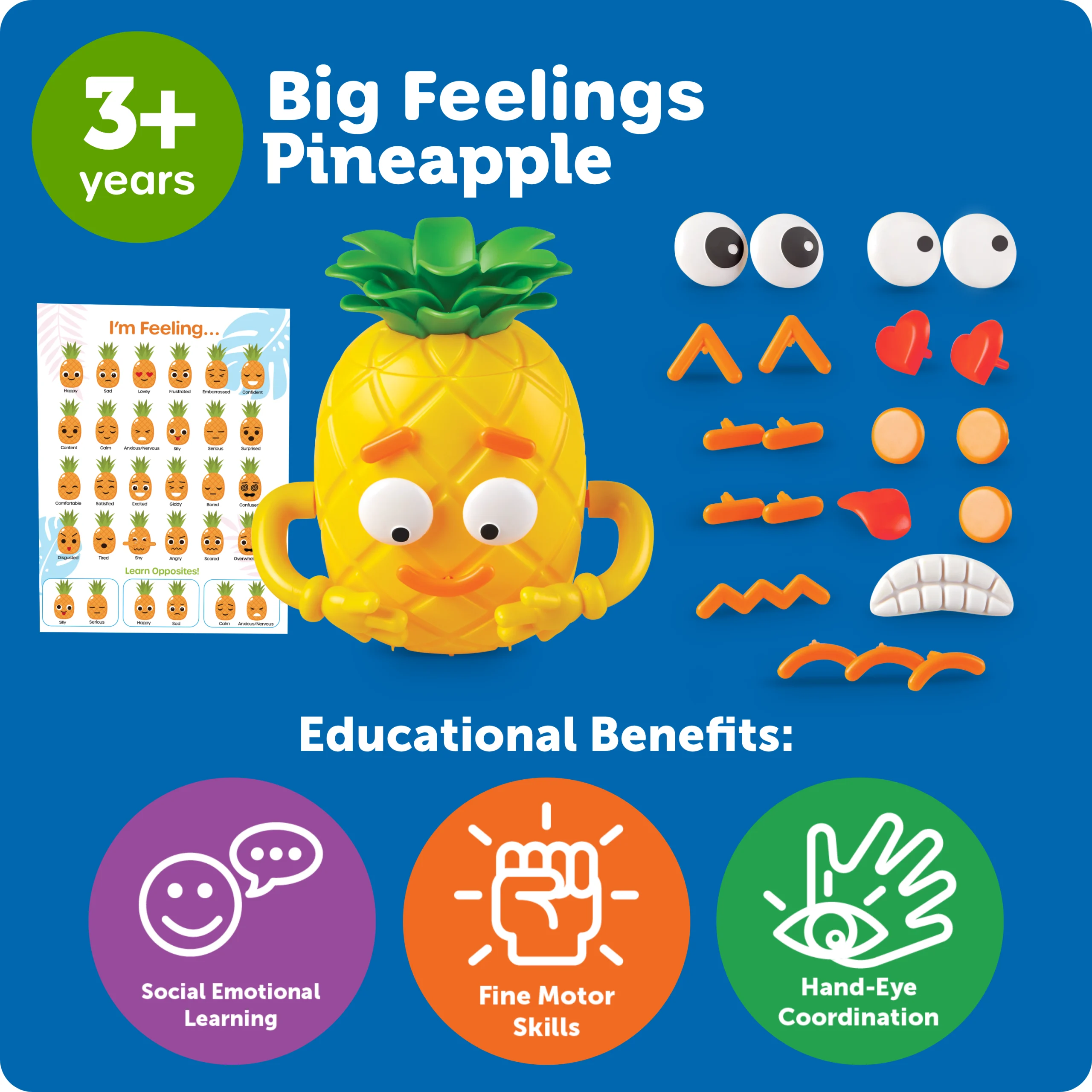 Learning Resources Puzzle Big Feelings Pineapple - Image 6