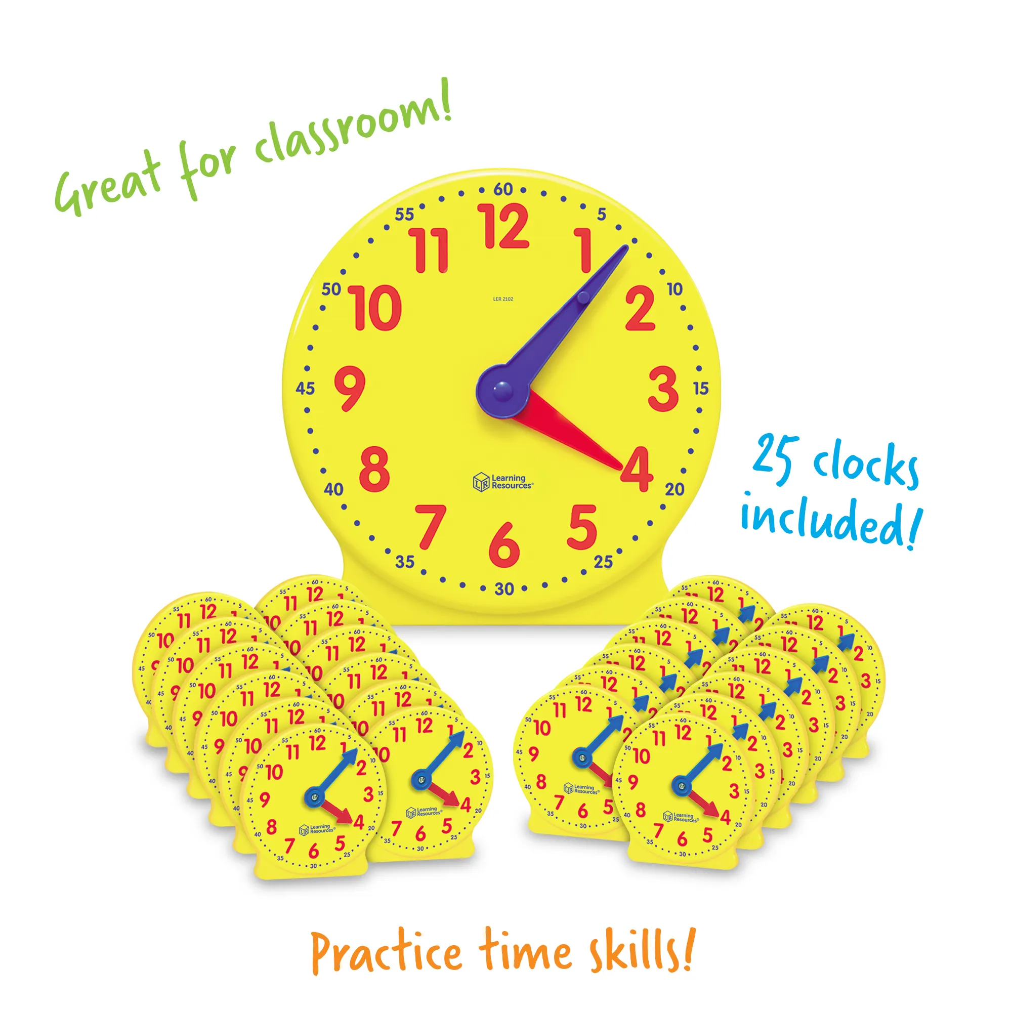 Learning Resources Puzzle Big Time™ Classroom Clock Kit - Image 3