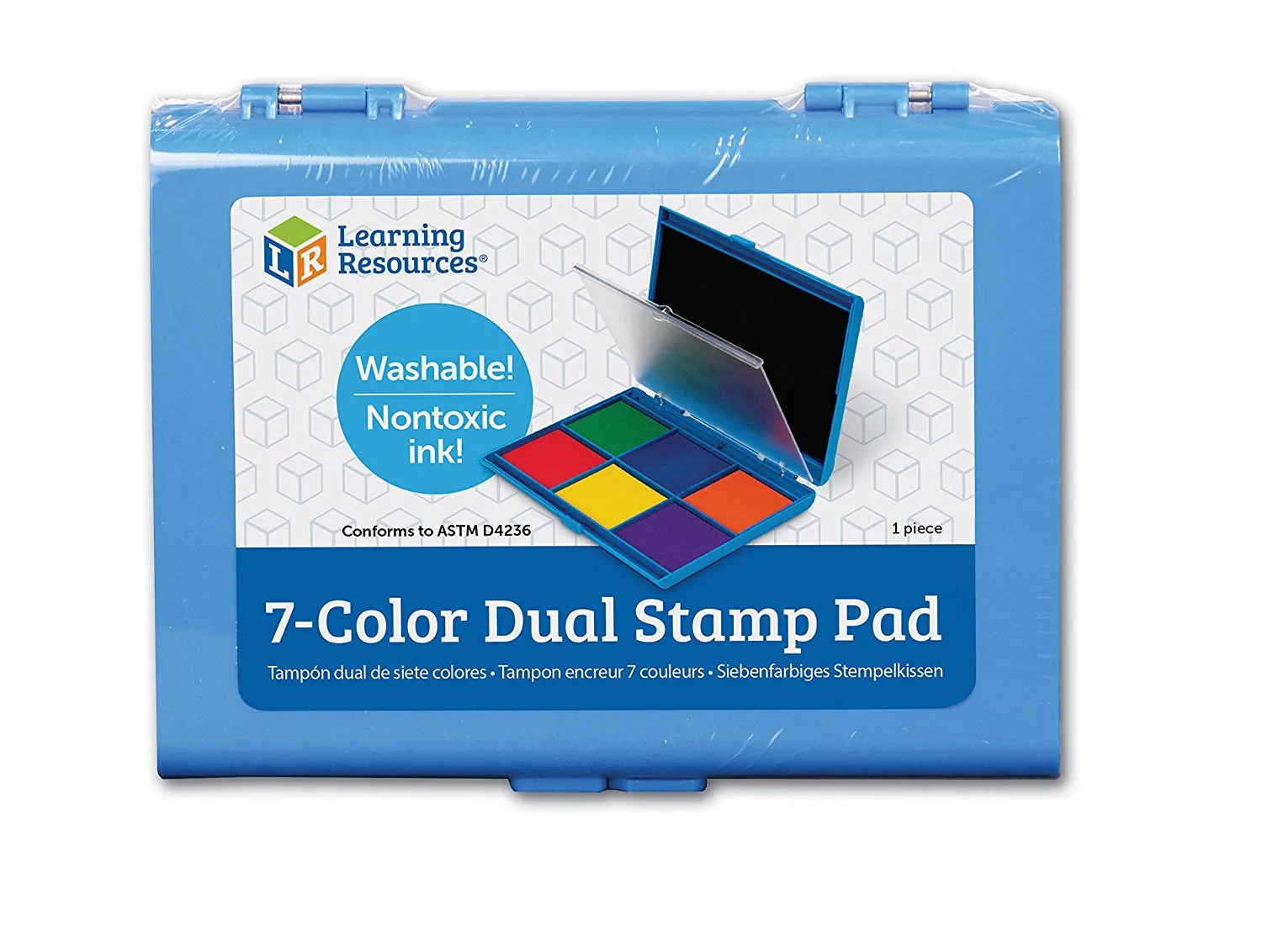 Learning Resources Puzzle 7-Color Dual Stamp Pad - Image 2