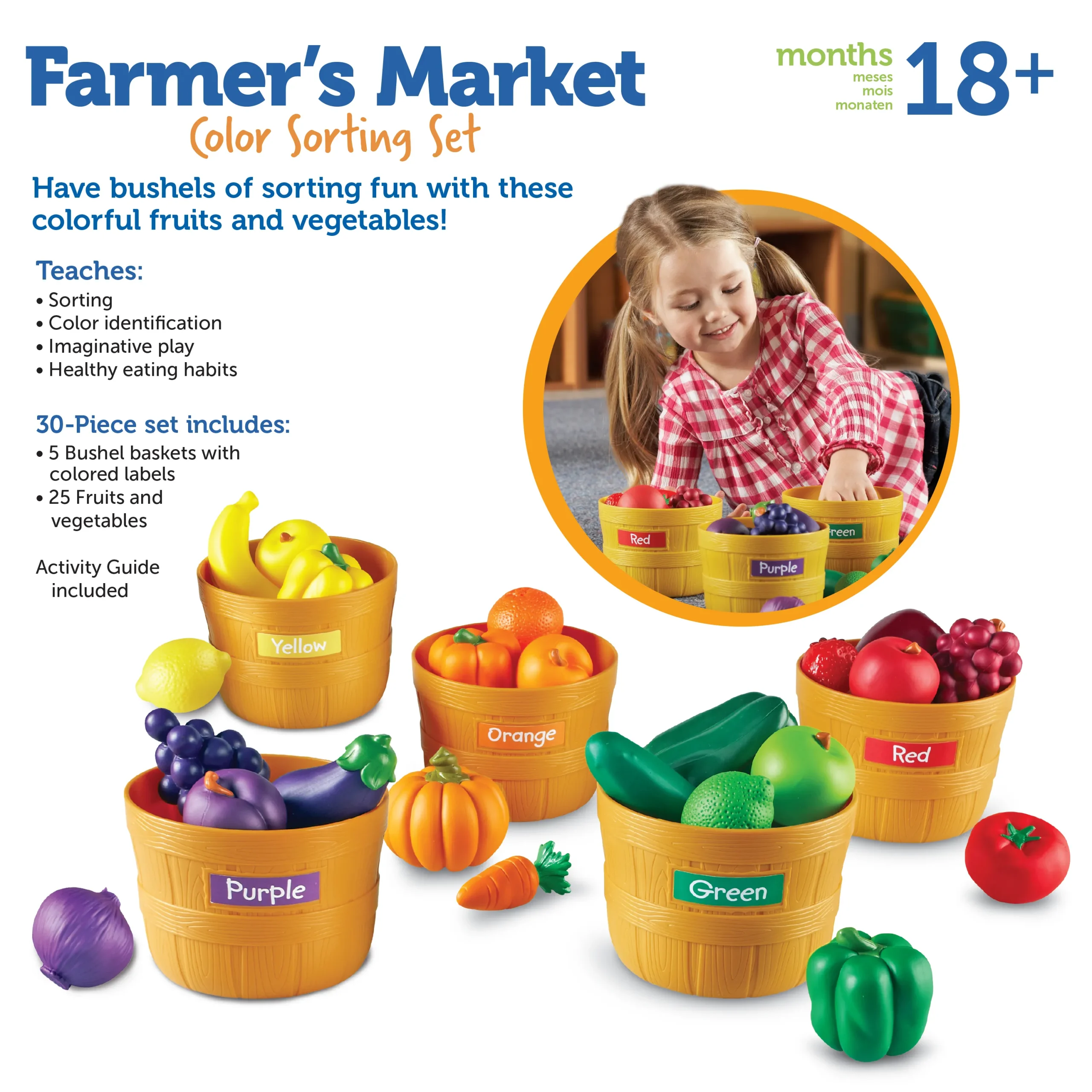 Learning Resources Puzzle Farmer's Market Color Sorting Set - Image 7