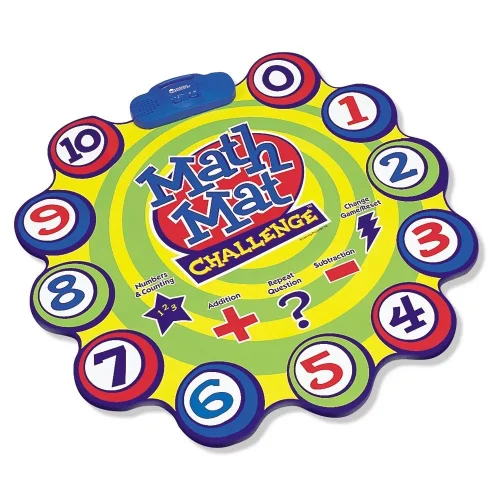 Learning Resources Puzzle Math Mat Challenge Addition & Subtraction Game