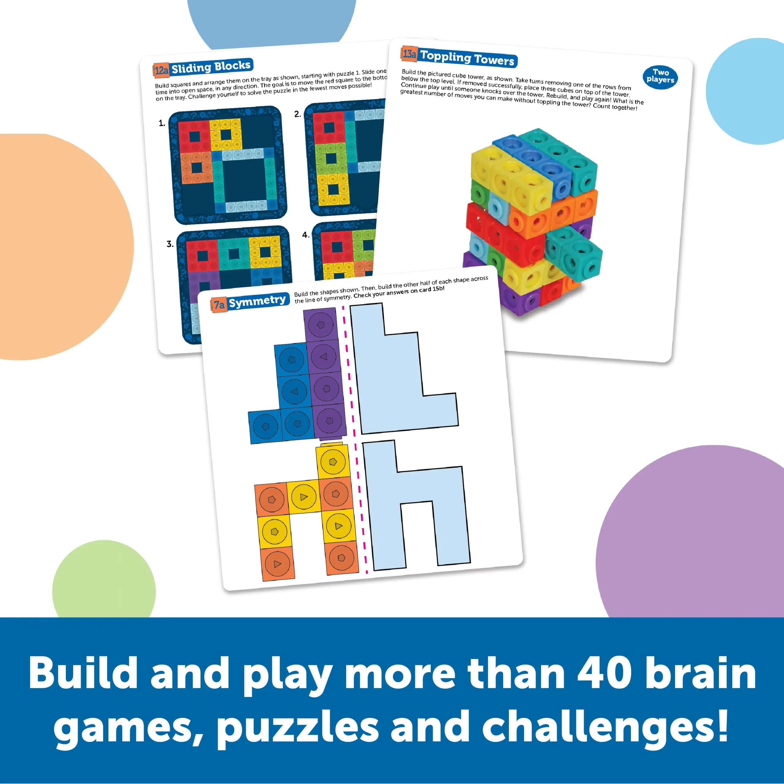 Learning Resources Puzzle MathLink® Cubes Brain Puzzle Challenge - Image 3