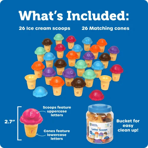 Alternative view of Learning Resources Puzzle Mini Letter Scoops