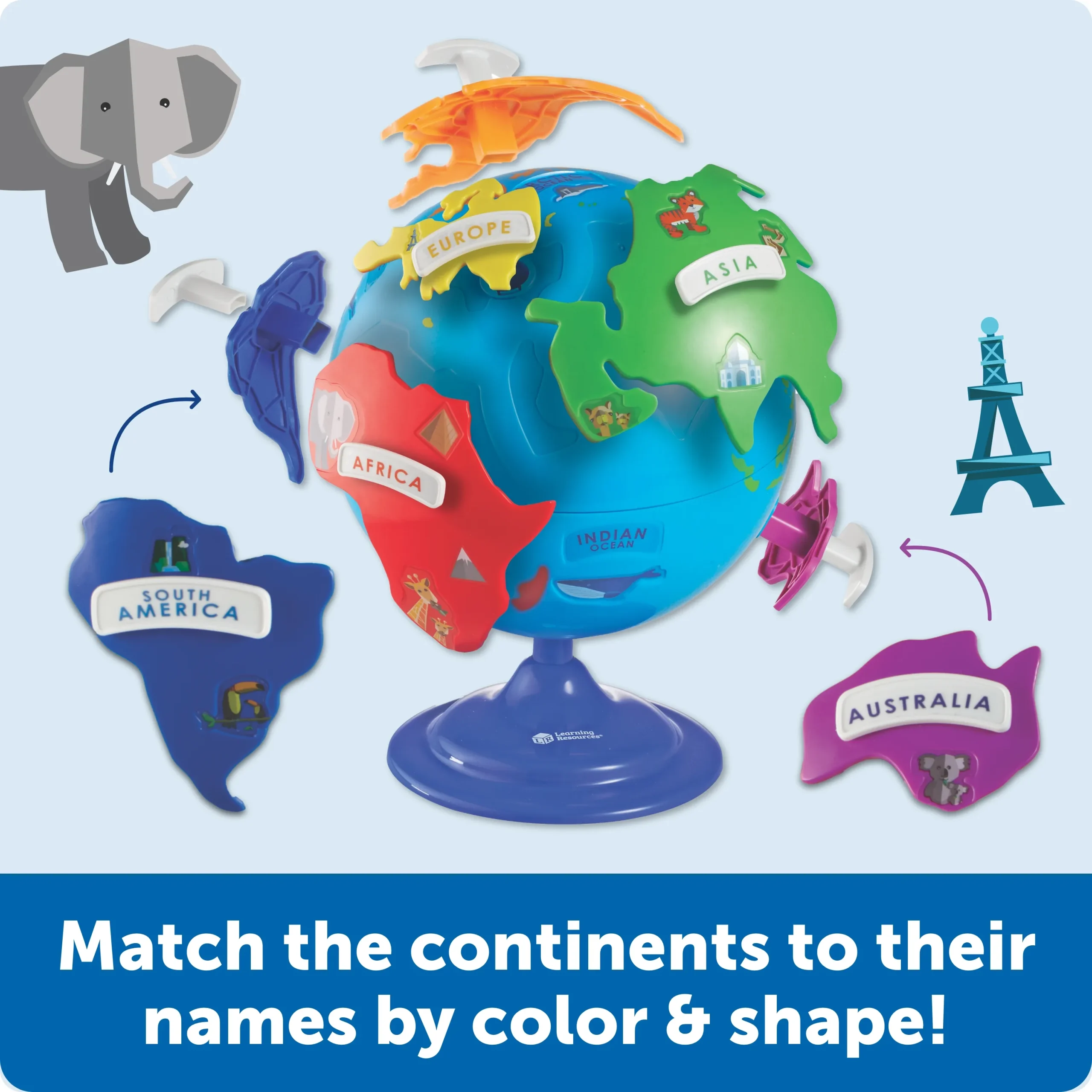 Learning Resources Puzzle Puzzle Globe - Image 5