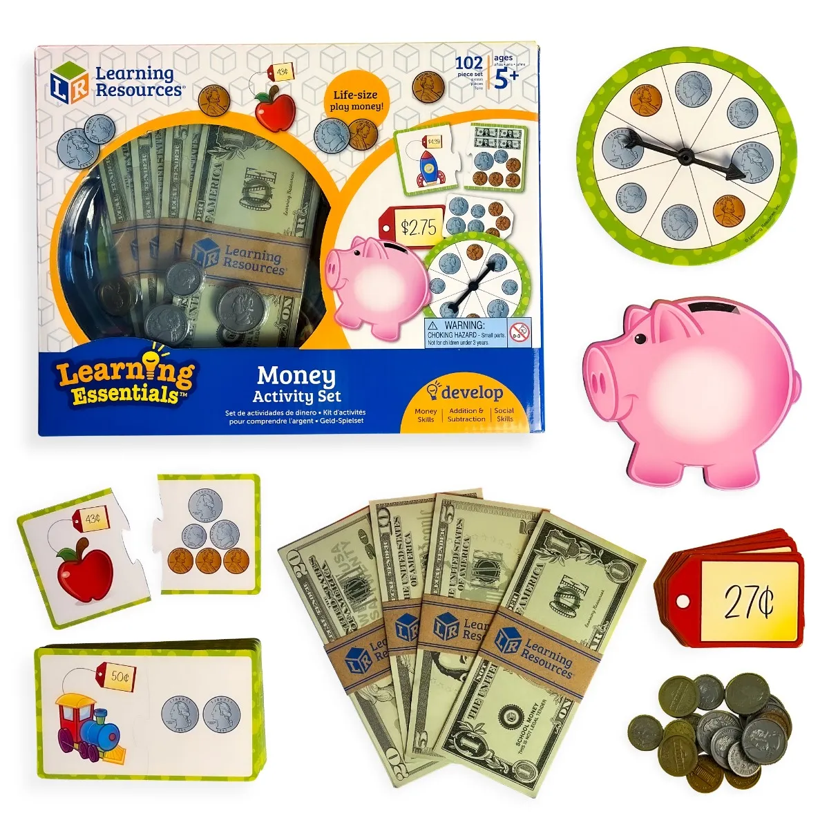 Learning Resources Puzzle Money Activity Set 2
