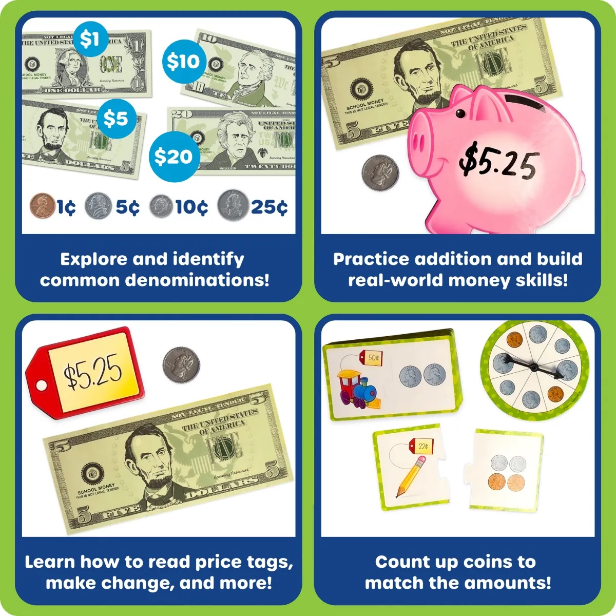 Learning Resources Puzzle Money Activity Set 2 - Image 6