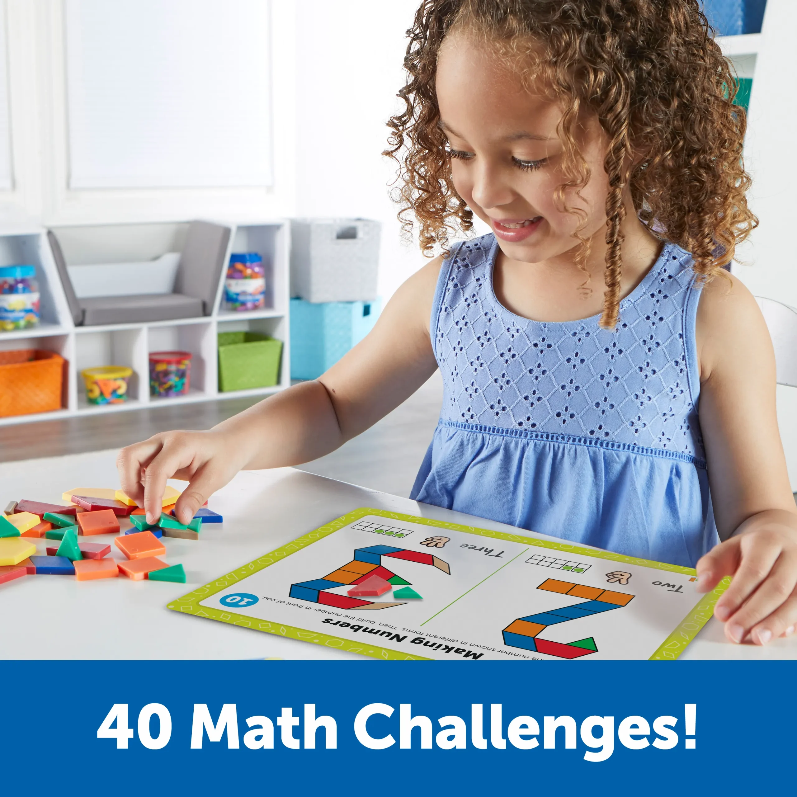 Learning Resources Puzzle Pattern Block Math Activity Set - Image 7