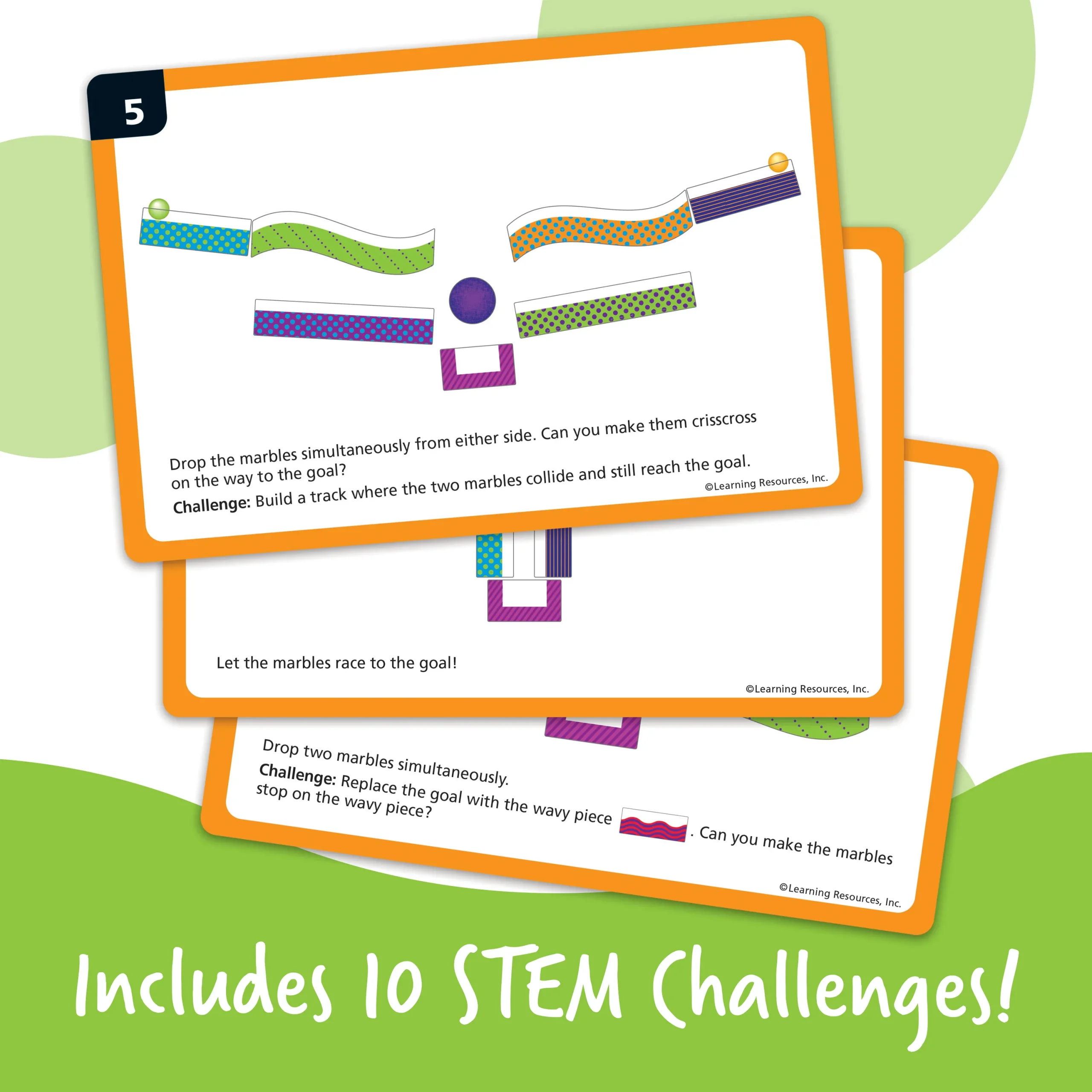 Learning Resources Puzzle Tumble Trax® Magnetic Marble Run - Image 6