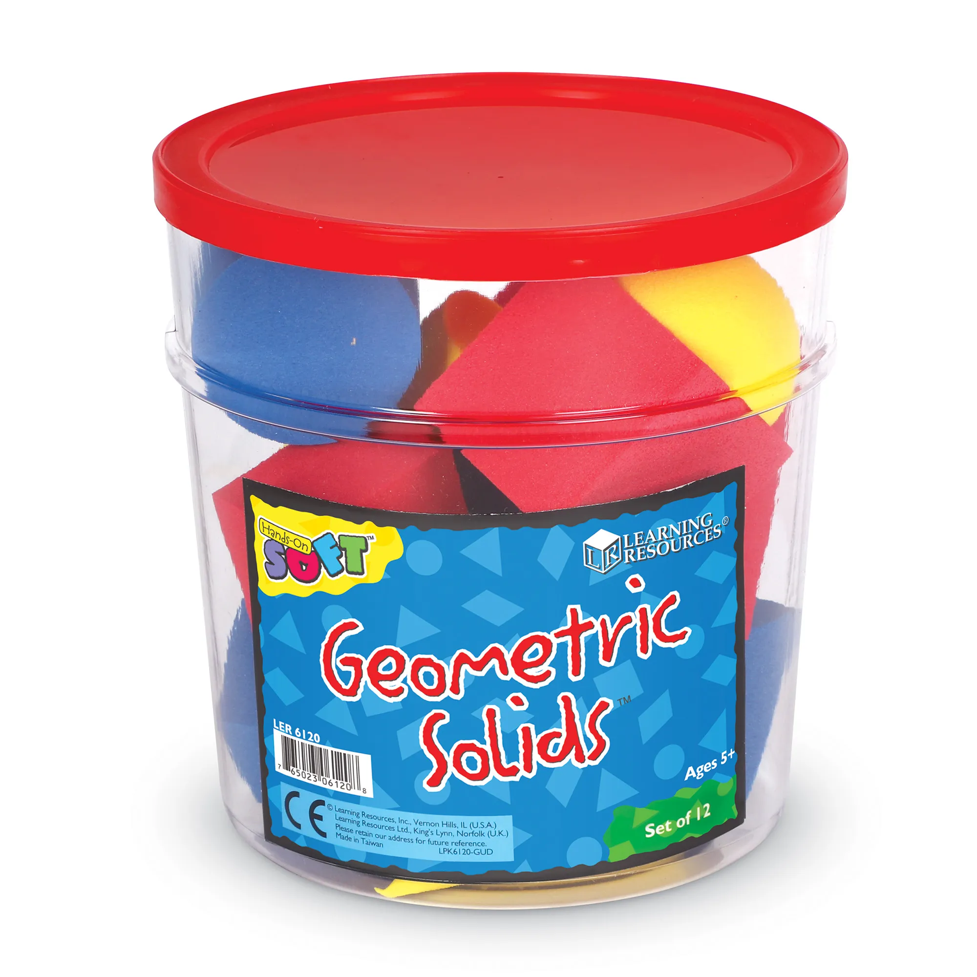 Learning Resources Puzzle Hands-On Soft™ Geometric Solids - Image 2
