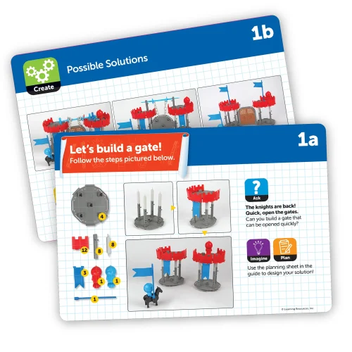 Alternative view of Learning Resources Puzzle Engineering & Design Castle Building Set