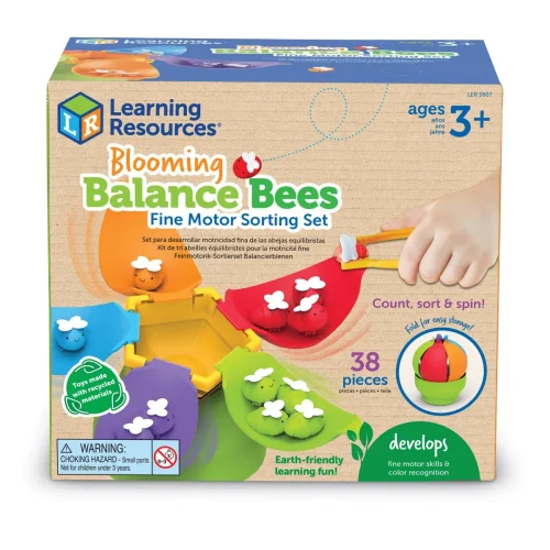 Alternative view of Learning Resources Puzzle Blooming Balance Bees Fine Motor Sorting Set