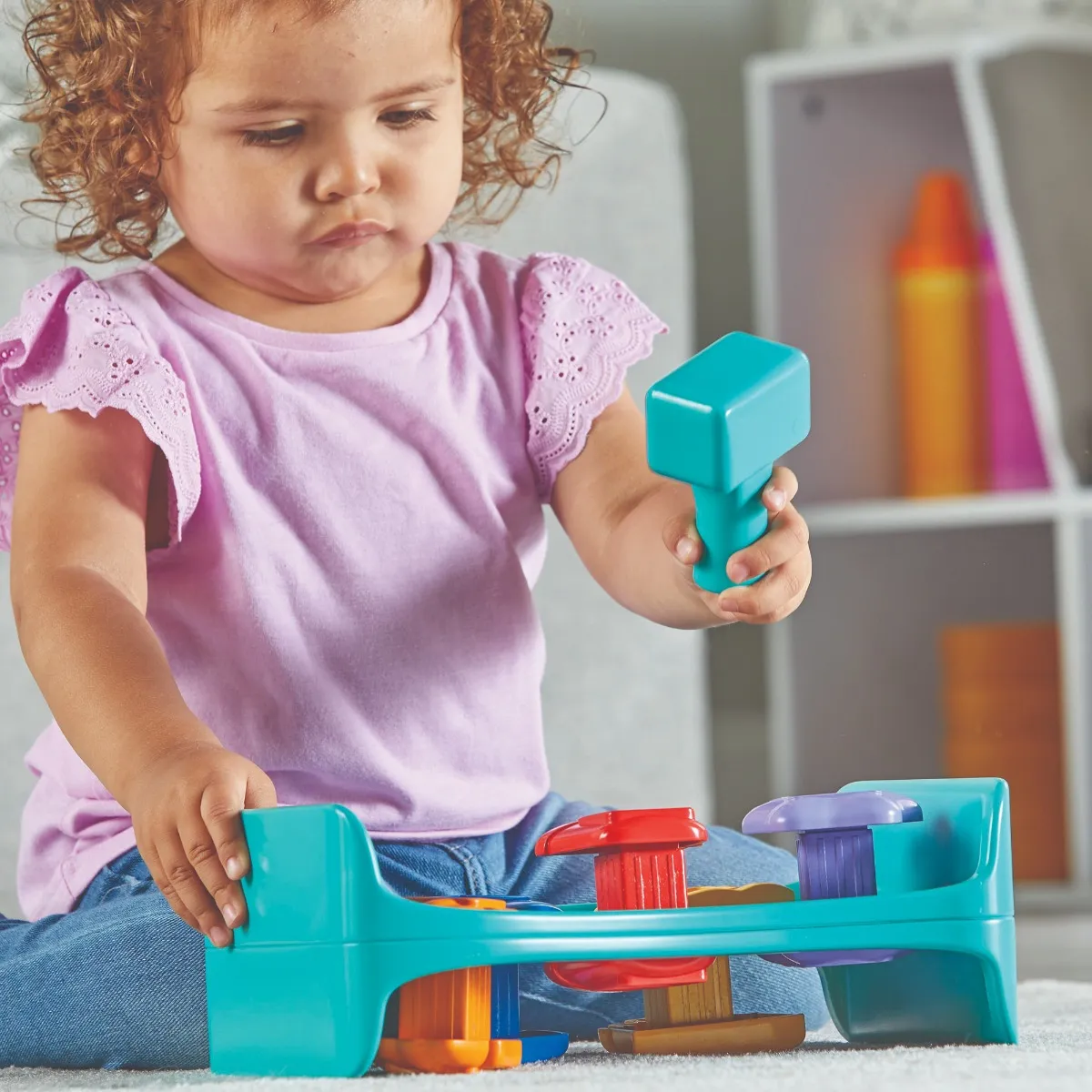 Learning Resources Puzzle Seaside Pounding Bench - Image 9