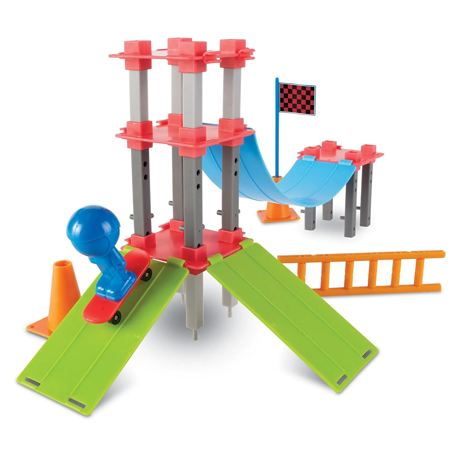 Learning Resources Puzzle Skate Park Engineering & Design Building Set