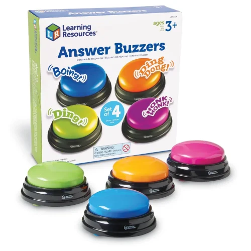 Alternative view of Learning Resources Puzzle Answer Buzzers, Set of 4