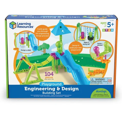 Alternative view of Learning Resources Puzzle Playground Engineering & Design Building Set
