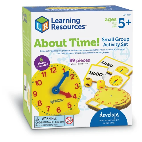 Alternative view of Learning Resources Puzzle About Time! Small Group Activity Set