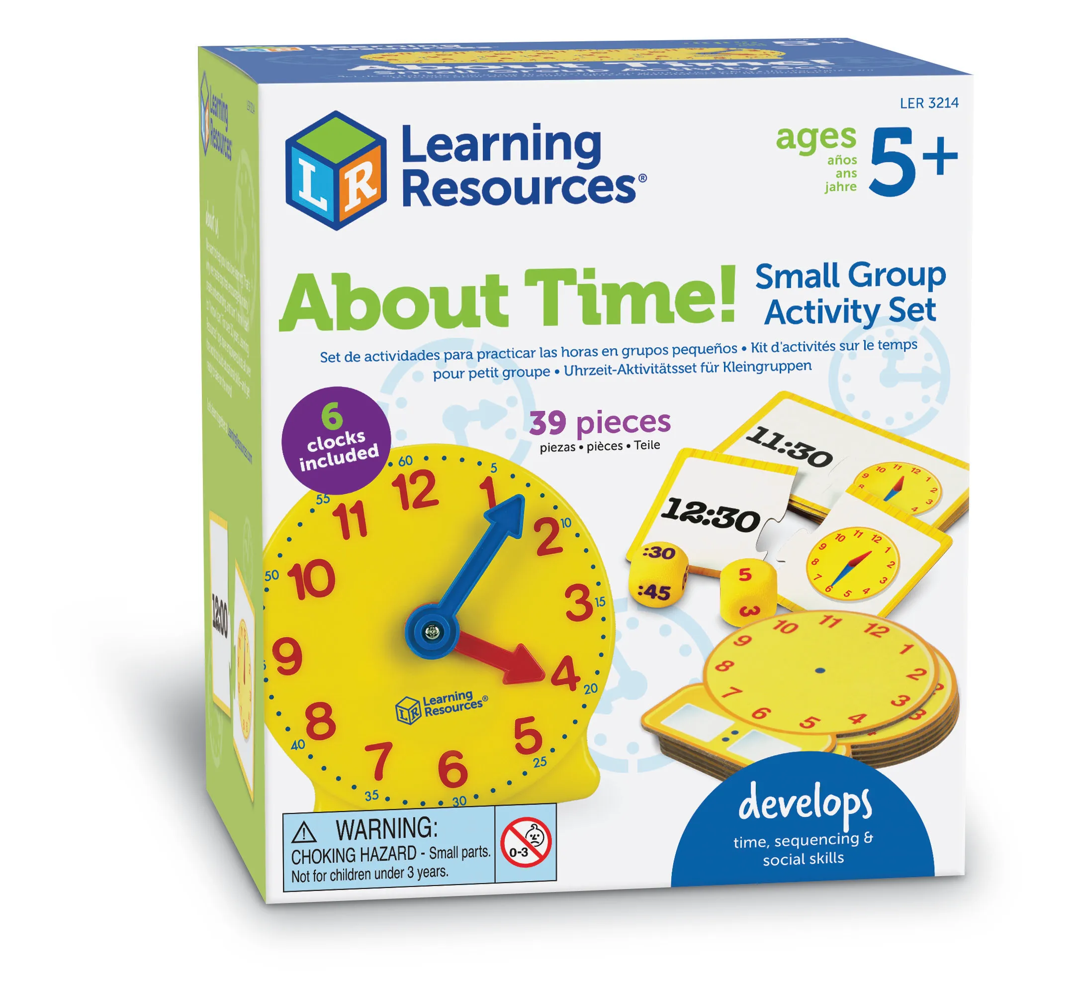Learning Resources Puzzle About Time! Small Group Activity Set - Image 2