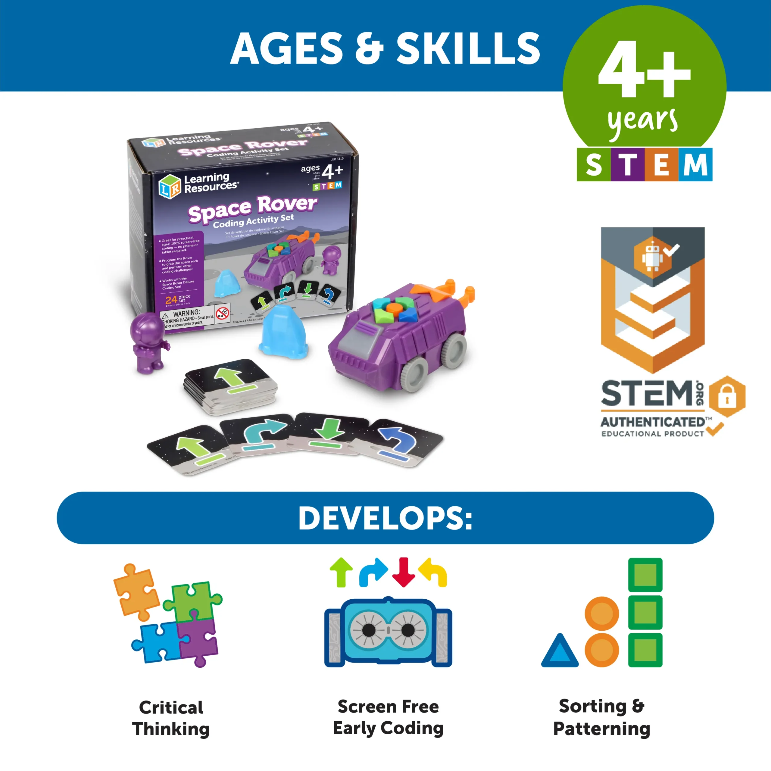 Learning Resources Puzzle Space Rover Coding Activity Set - Image 6