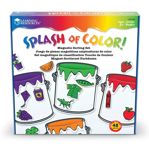Alternative view of Learning Resources Puzzle Splash of Color Magnetic Sorting Set