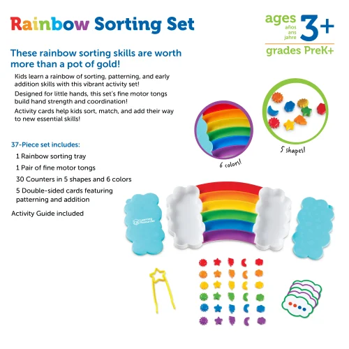 Alternative view of Learning Resources Puzzle Rainbow Sorting Activity Set