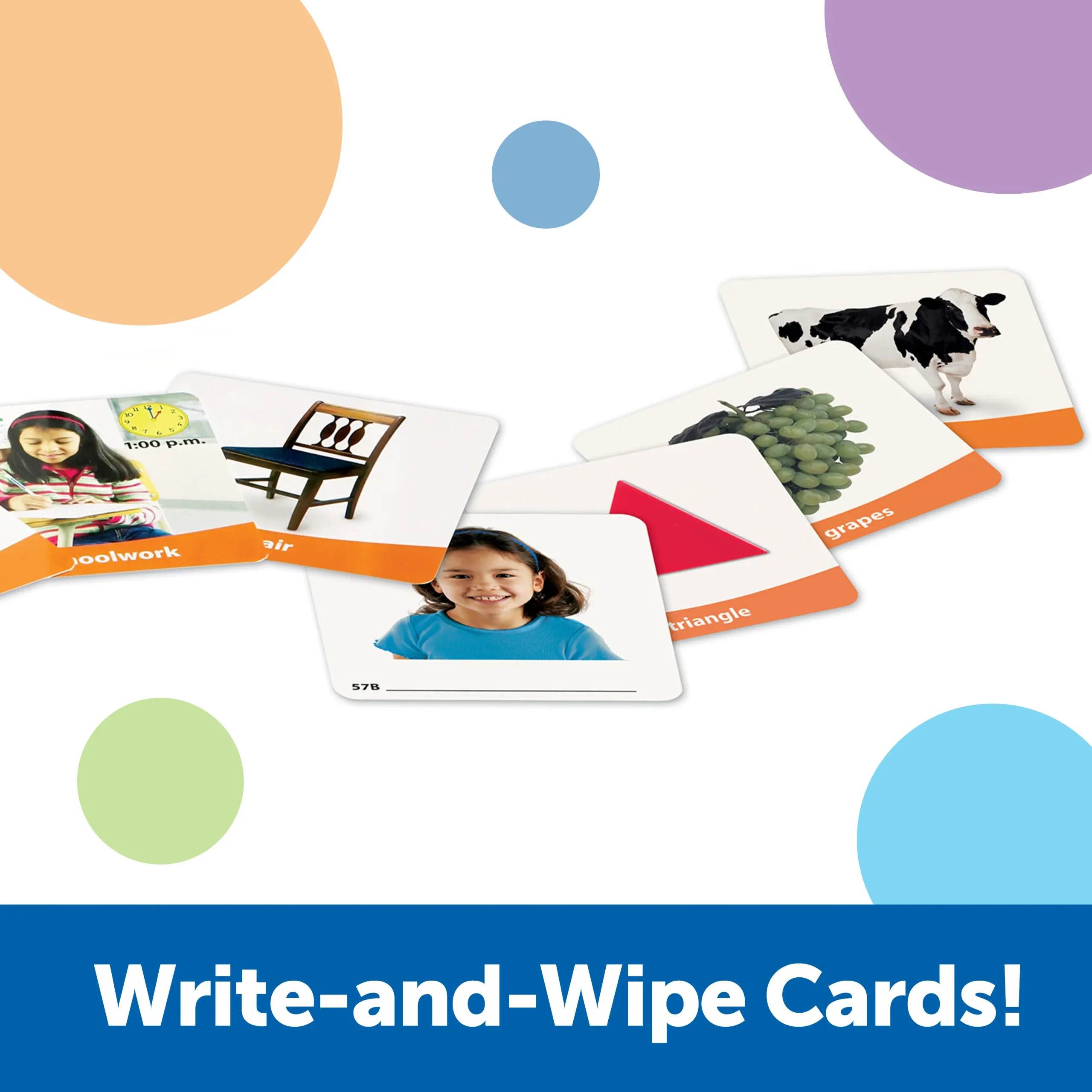 Learning Resources Puzzle Basic Vocabulary Photo Cards Set - Image 4