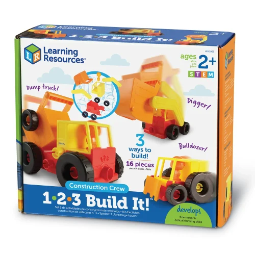 Alternative view of Learning Resources Puzzle 1-2-3 Build It!™ Construction Crew
