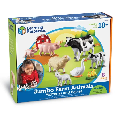Alternative view of Learning Resources Puzzle Jumbo Farm Animals - Mommas and Babies