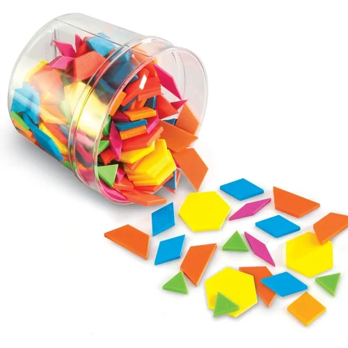 Alternative view of Learning Resources Puzzle Brights!® Pattern Blocks