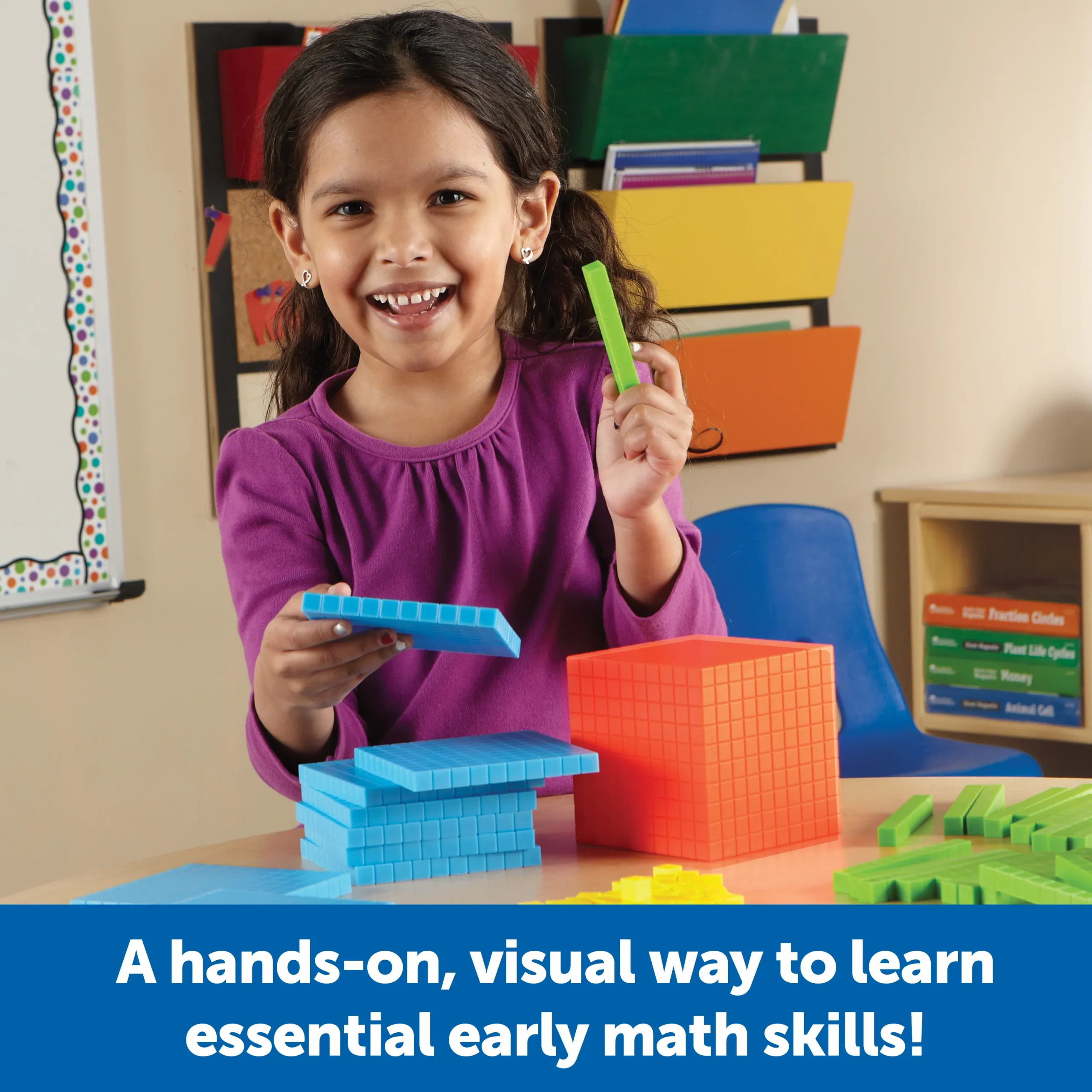 Learning Resources Puzzle Brights!® Base Ten Starter Set - Image 3