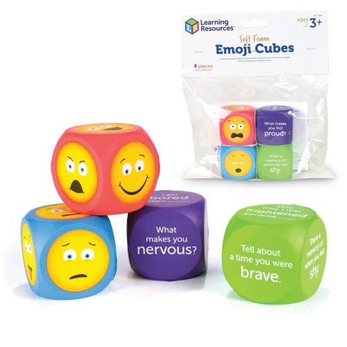 Learning Resources Puzzle Soft Foam Emoji Cubes