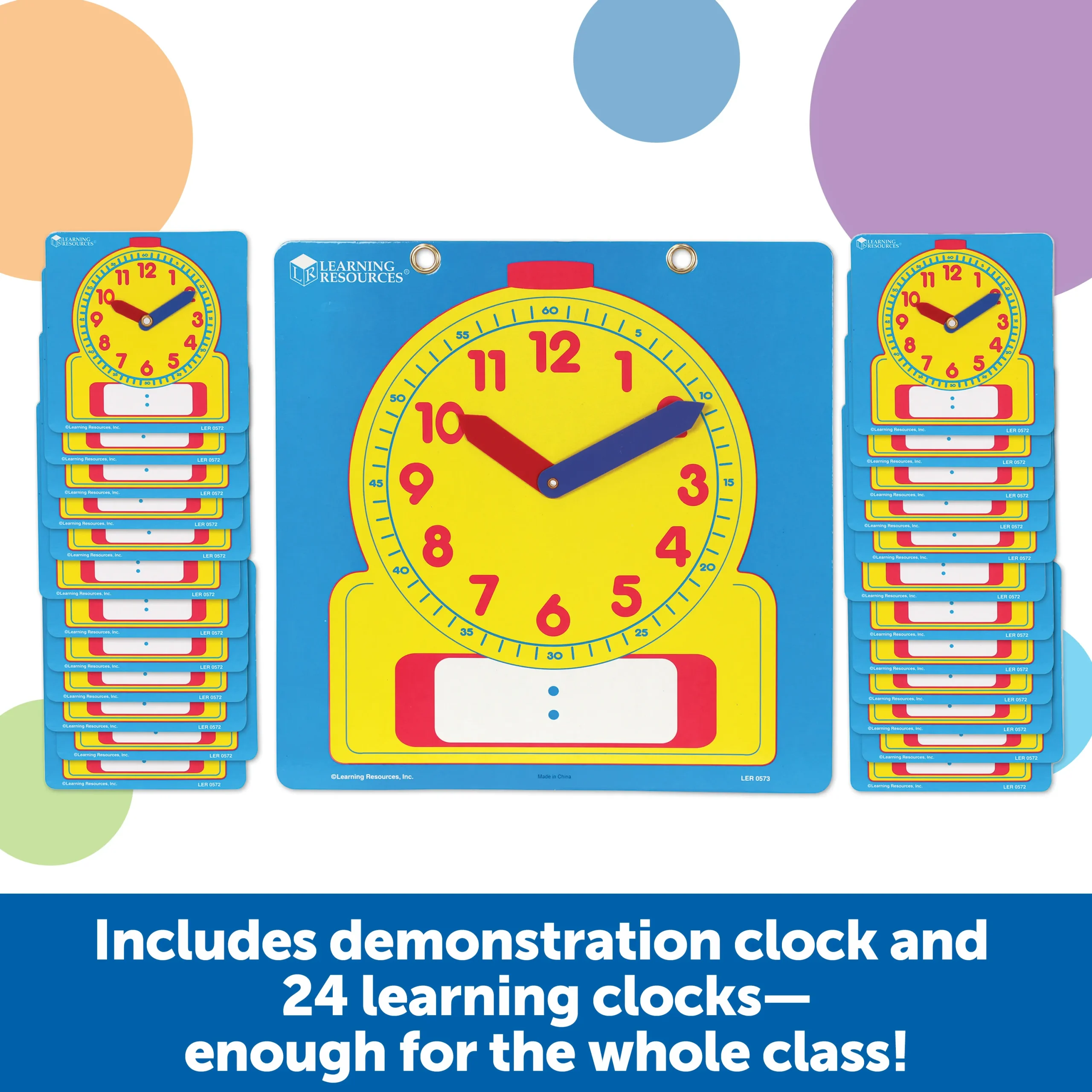 Write & Wipe Clocks Classroom Set - Image 5