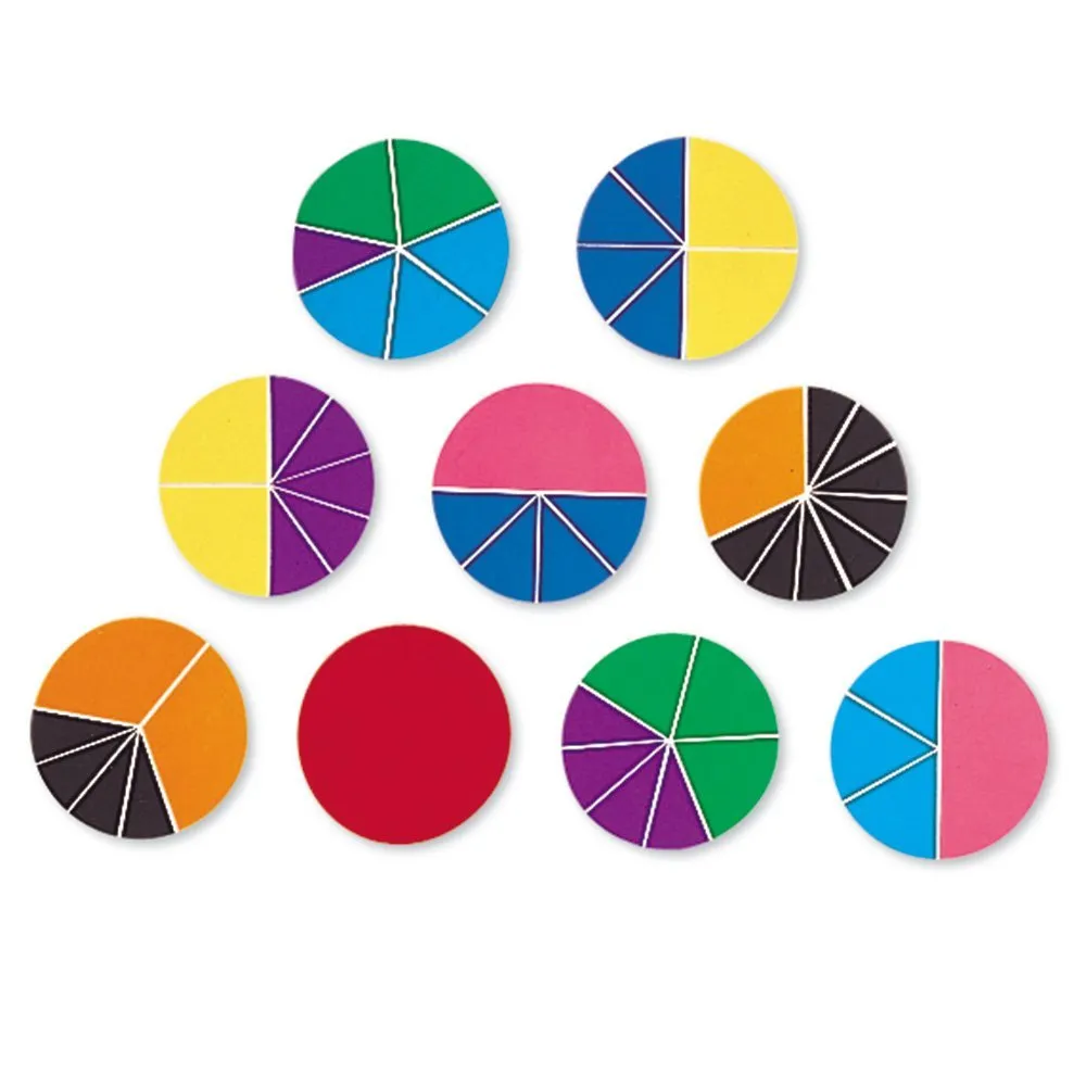 Learning Resources Puzzle Rainbow Fraction® Circles