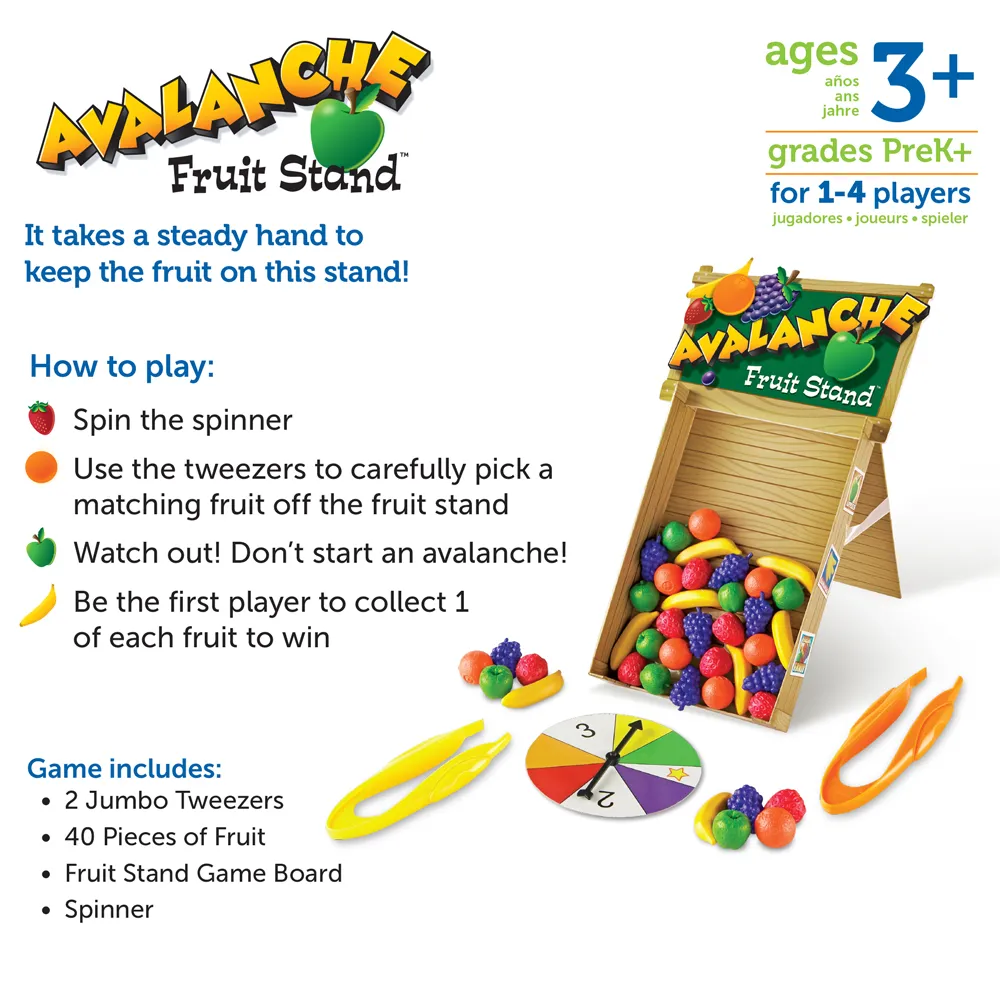 Learning Resources Puzzle Avalanche Fruit Stand - Image 2
