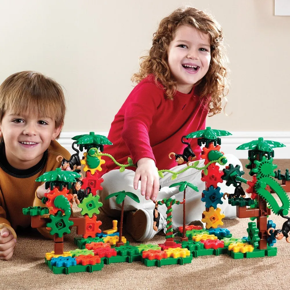 Learning Resources Puzzle Gears! Gears! Gears!® Movin' Monkeys™ Building Set - Image 5